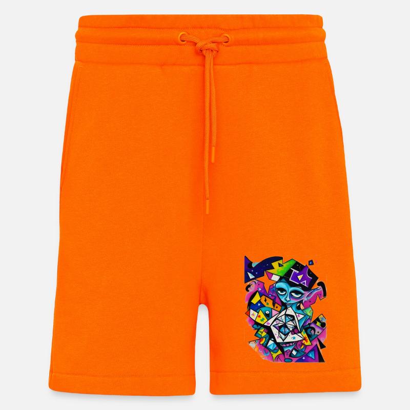 Graffiti - Shorts - made by SPREAD - SUNSET ORANGE