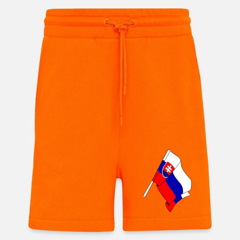 Flagge der Slowakei - Shorts - made by SPREAD - SUNSET ORANGE