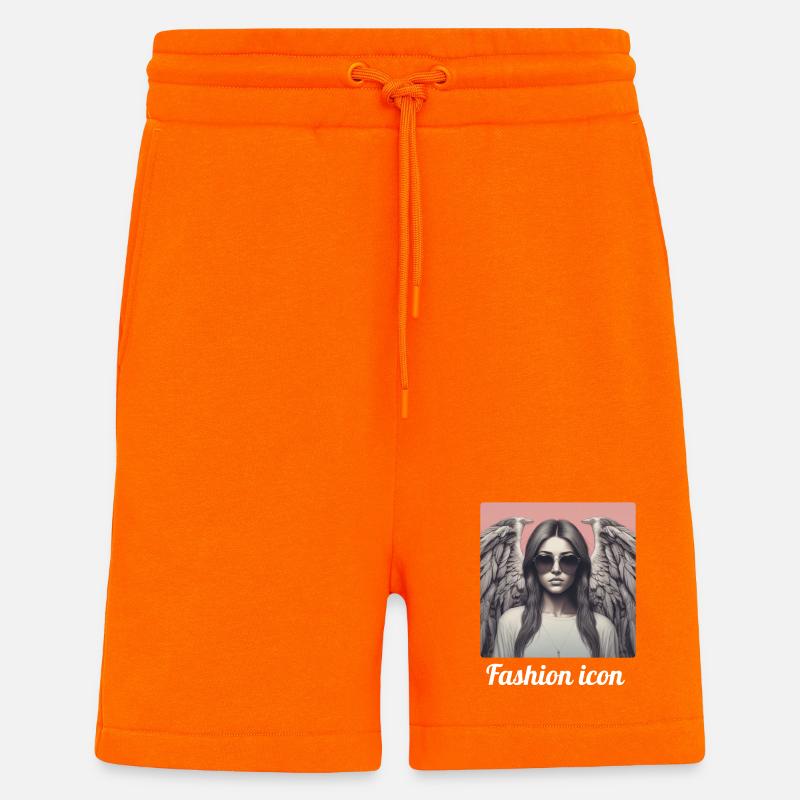 Icône de la mode - Short bio décontracté fabriqué en UE - SUNSET ORANGE