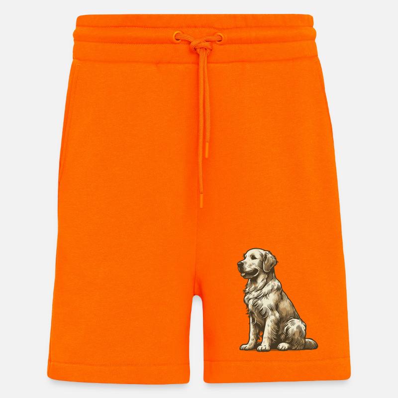 Golden retriever - Short bio décontracté fabriqué en UE - SUNSET ORANGE