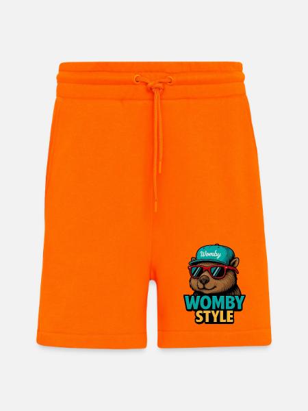Womby Style Beaver with Sunglasses - Shorts - made by SPREAD - SUNSET ORANGE