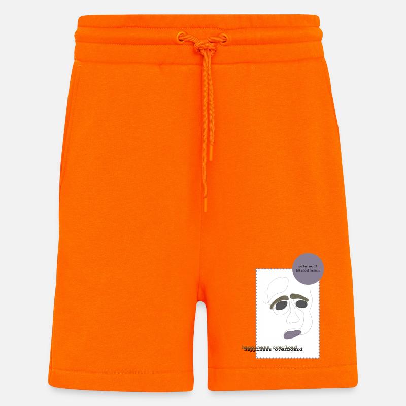 talk about feelings 1 - Shorts - made by SPREAD - SUNSET ORANGE