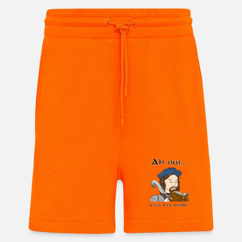 C'est d'là merde - Short bio décontracté fabriqué en UE - SUNSET ORANGE