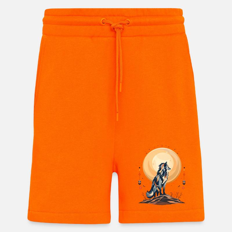 Boho Wolf - Shorts - made by SPREAD - SUNSET ORANGE