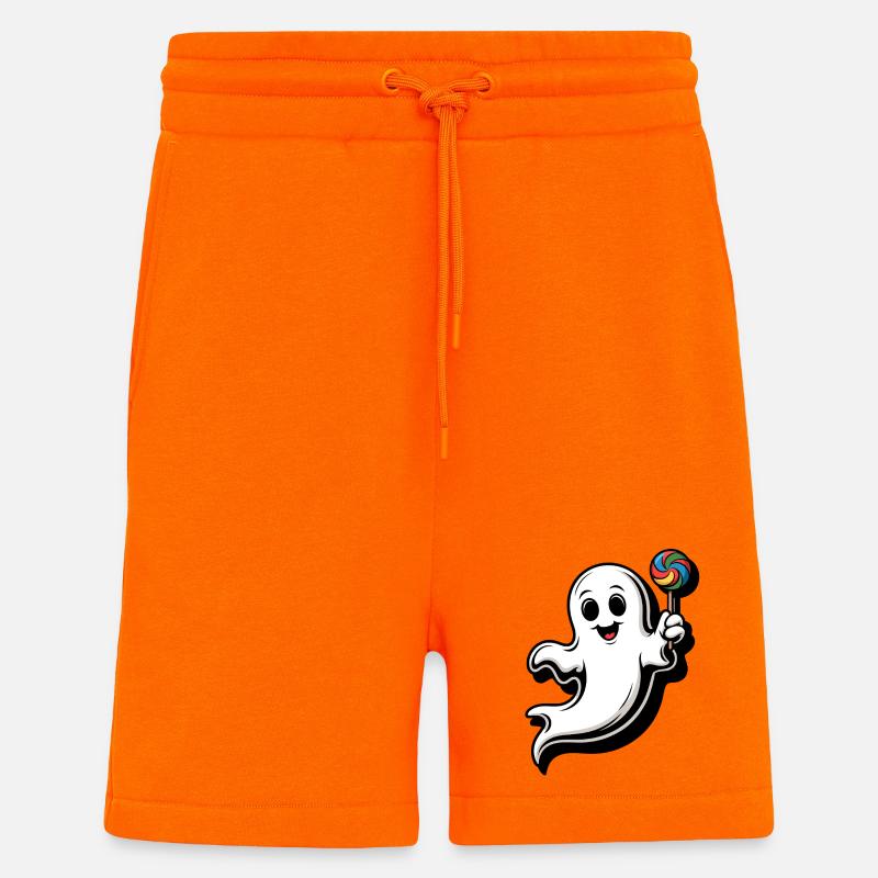 Fröhlicher Geist mit Lollipop - Shorts - made by SPREAD - SUNSET ORANGE