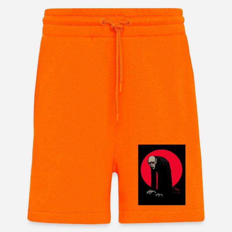Roter Mond Vampir Dämon im Schatten - Shorts - made by SPREAD - SUNSET ORANGE