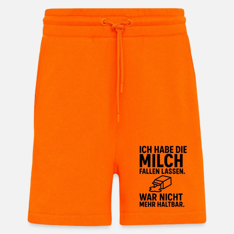 milch fallen lassen haltbar - Shorts - made by SPREAD - SUNSET ORANGE