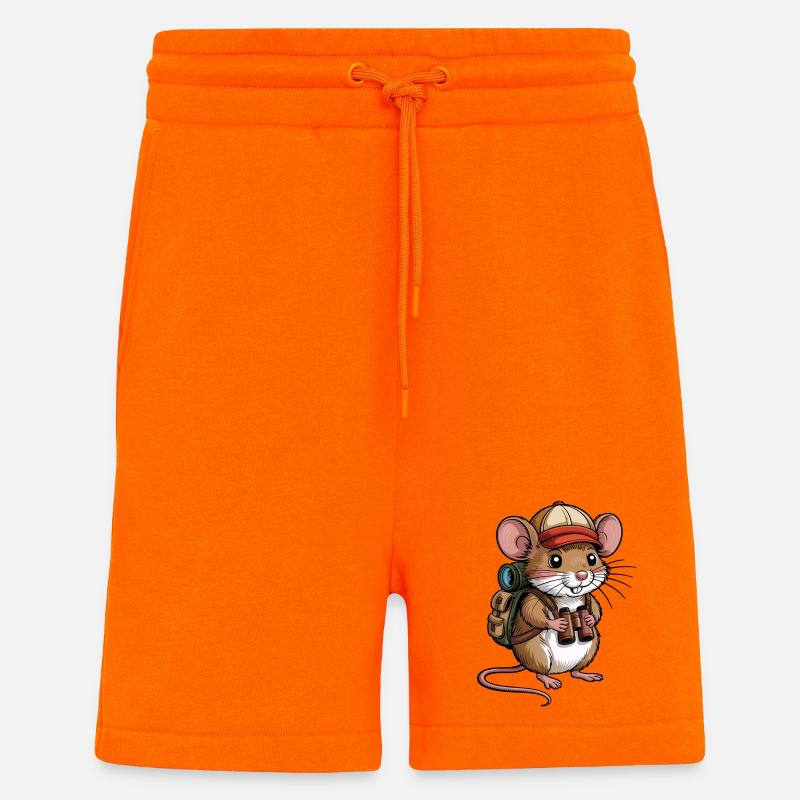 Aventure Wandermouse - Short bio décontracté fabriqué en UE - SUNSET ORANGE