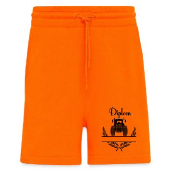 Diplom Tractor – Espace de noms - Short bio décontracté fabriqué en UE - SUNSET ORANGE - Devant