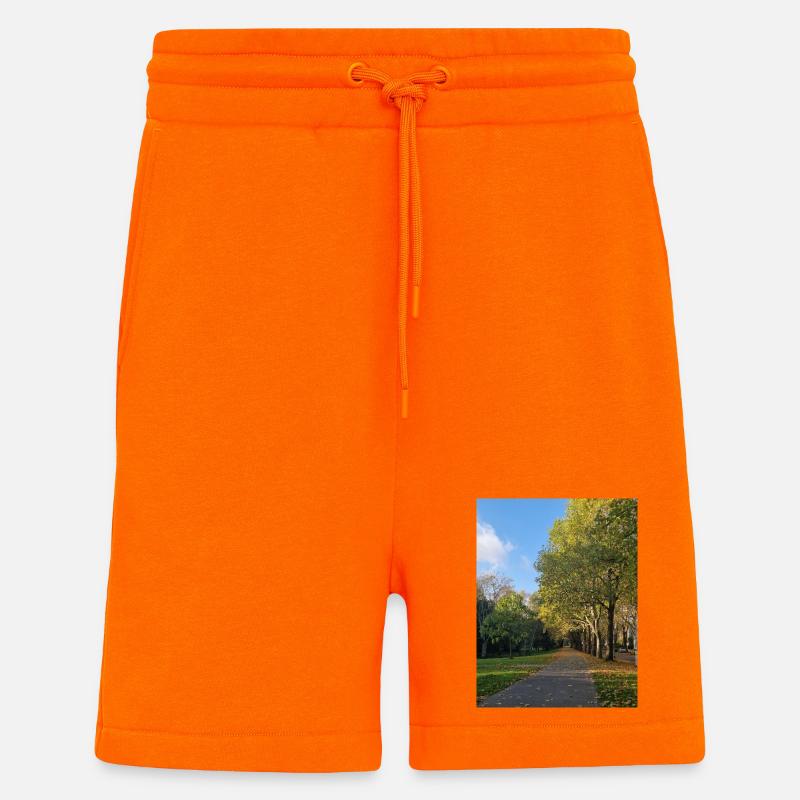 Herbstpfad durch Lauballee - Shorts - made by SPREAD - SUNSET ORANGE