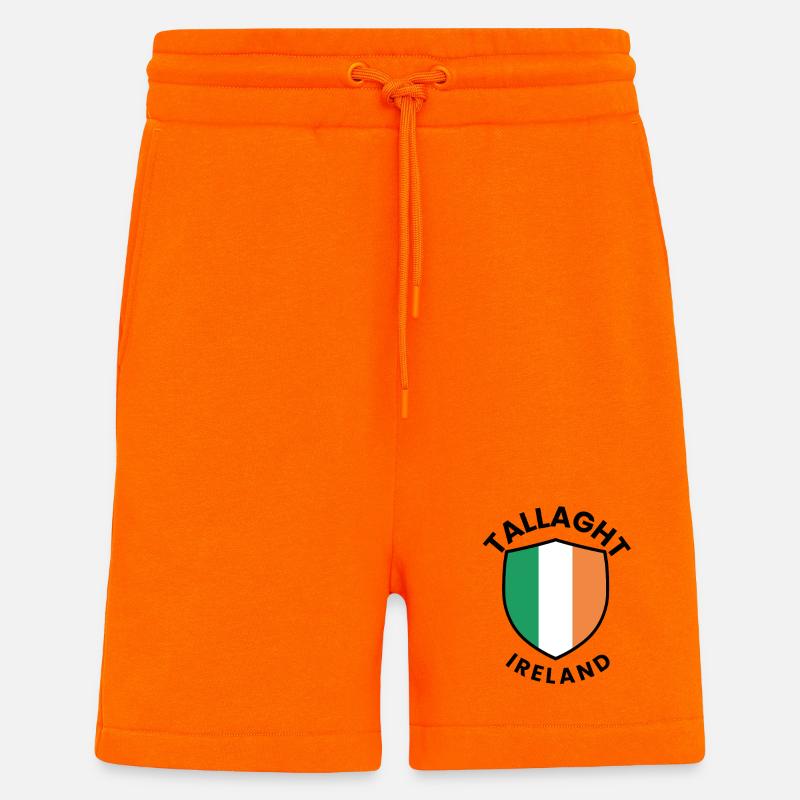 Bouclier irlandais de Tallaght - Short bio décontracté fabriqué en UE - SUNSET ORANGE