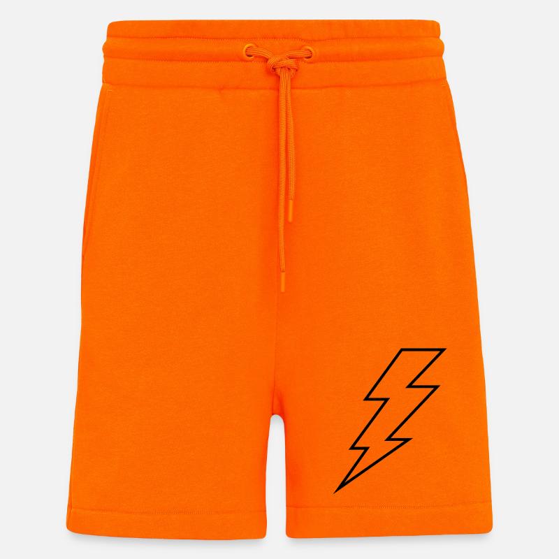 Lightning bolt - Shorts - made by SPREAD - SUNSET ORANGE