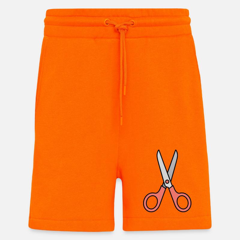 Scissors - Comic Scissors - Shorts - made by SPREAD - SUNSET ORANGE