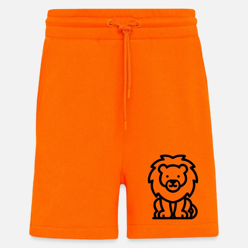 Löwe - Shorts - made by SPREAD - SUNSET ORANGE