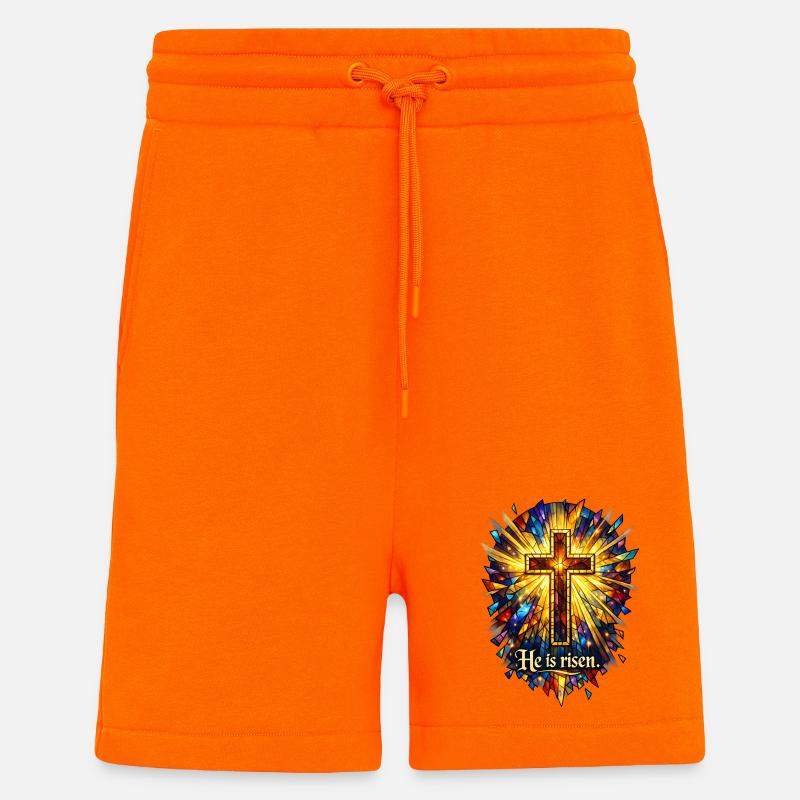 he is risen - Shorts - made by SPREAD - SUNSET ORANGE