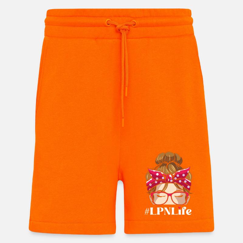 Krankenpflegerin Krankenschwester Krankenpfleger - Shorts - made by SPREAD - SUNSET ORANGE