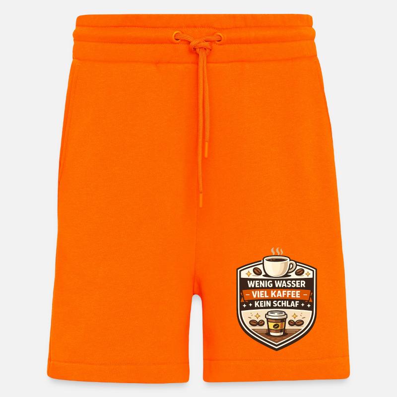 Viel Kaffee, Kein Schlaf - Shorts - made by SPREAD - SUNSET ORANGE