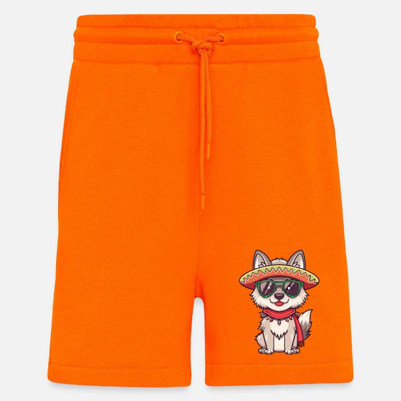Sombrero drôle de Fox Comic - Short bio décontracté fabriqué en UE - SUNSET ORANGE