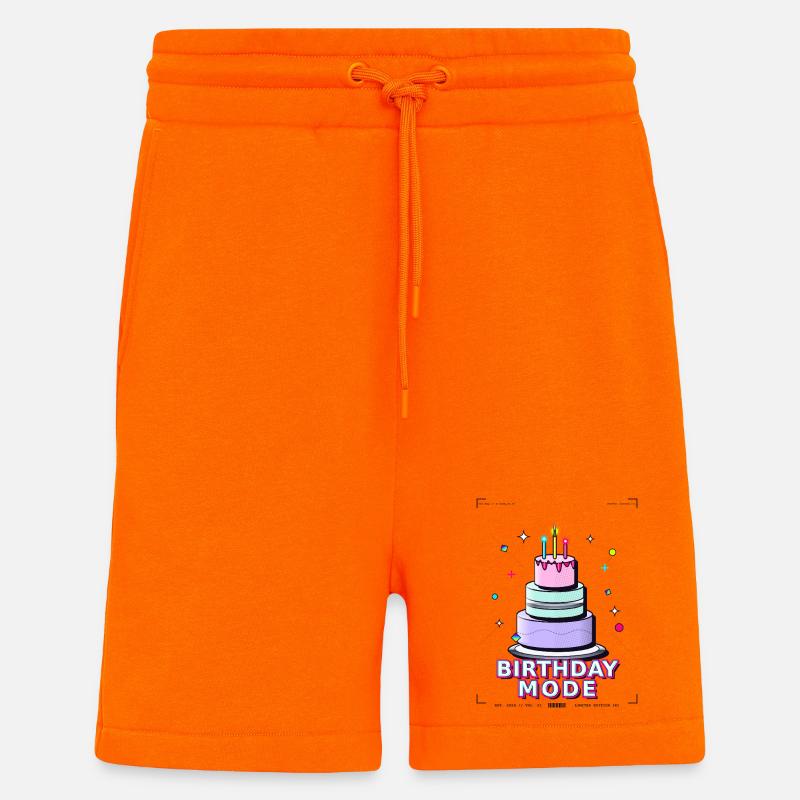 birthday cake birthday - Shorts - made by SPREAD - SUNSET ORANGE