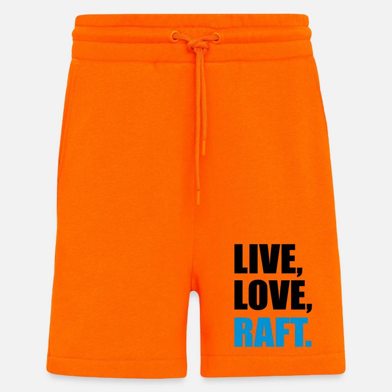 rafting - Short bio décontracté fabriqué en UE - SUNSET ORANGE