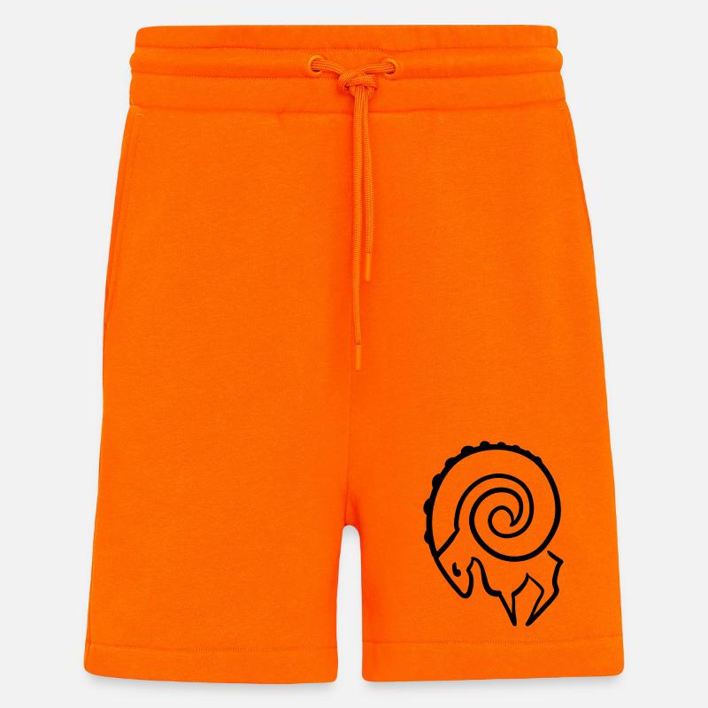 Aries - Short bio décontracté fabriqué en UE - SUNSET ORANGE