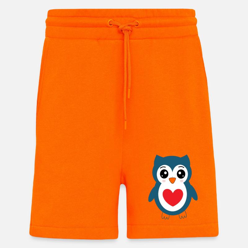 Eule blaue Eule  - Shorts - made by SPREAD - SUNSET ORANGE