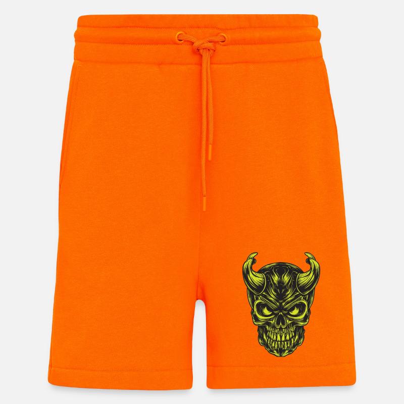 Schädel - Shorts - made by SPREAD - SUNSET ORANGE