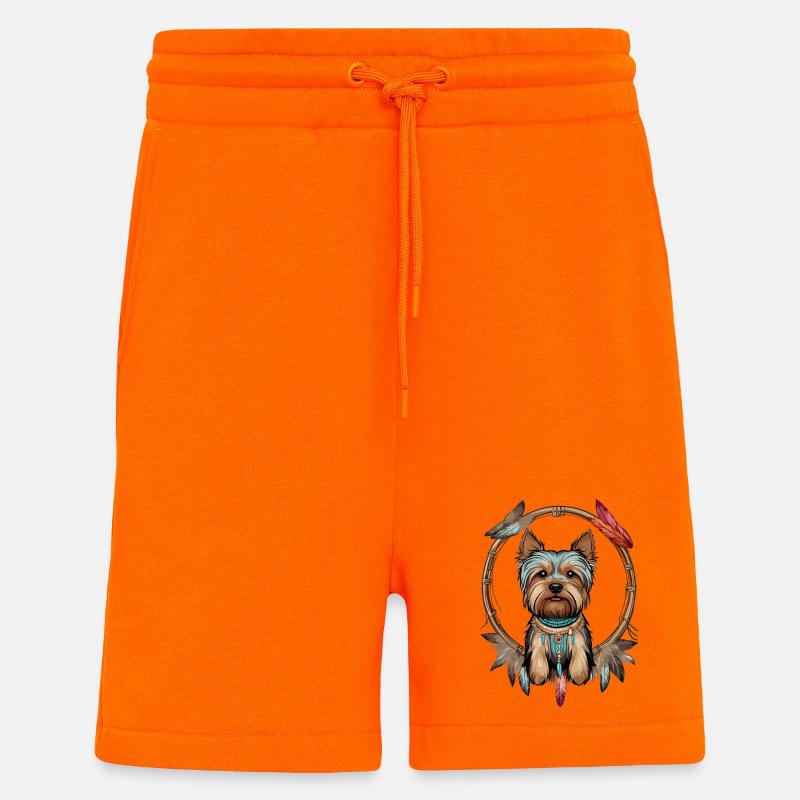 Yorkshire Terrier Traumfänger - Shorts - made by SPREAD - SUNSET ORANGE