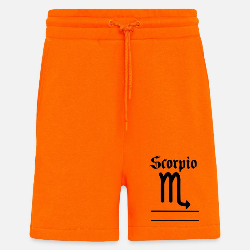 Skorpion Sternzeichen Textbanner - Shorts - made by SPREAD - SUNSET ORANGE