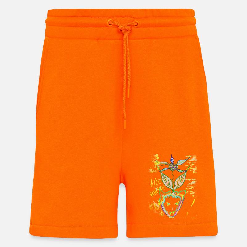Vampire acide - Short bio décontracté fabriqué en UE - SUNSET ORANGE