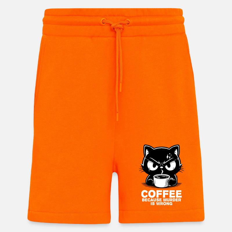 Murder is wrong (dark) - Shorts - made by SPREAD - SUNSET ORANGE