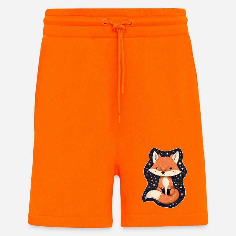 Fuchs mit Sternen - Shorts - made by SPREAD - SUNSET ORANGE