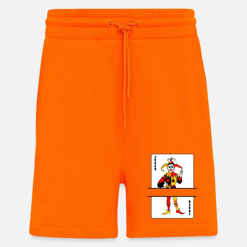 Spielkarten-Joker-Banner - Shorts - made by SPREAD - SUNSET ORANGE