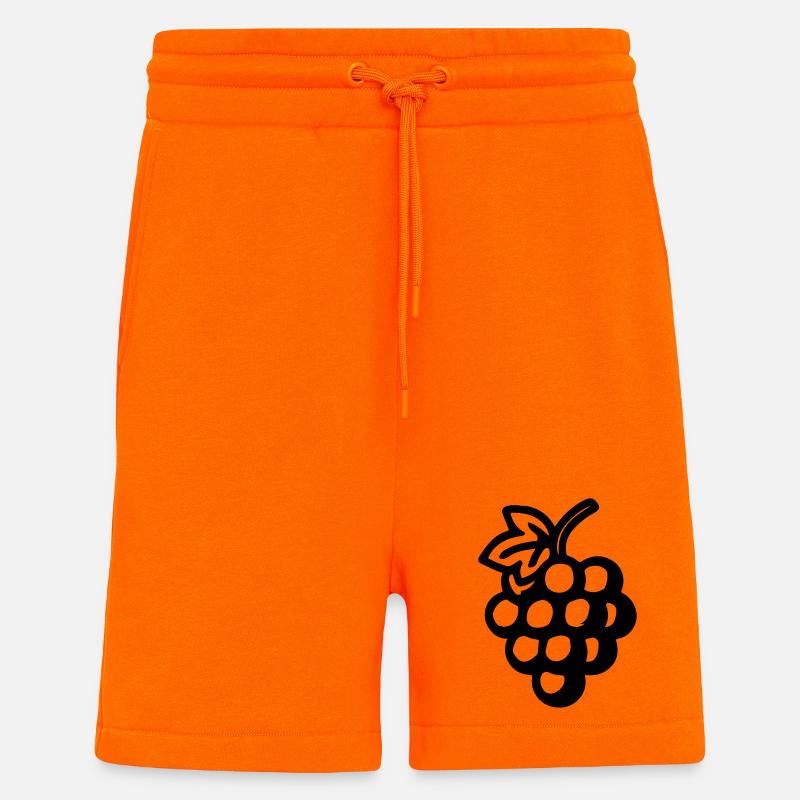 Weintrauben Trauben Symbol - Shorts - made by SPREAD - SUNSET ORANGE