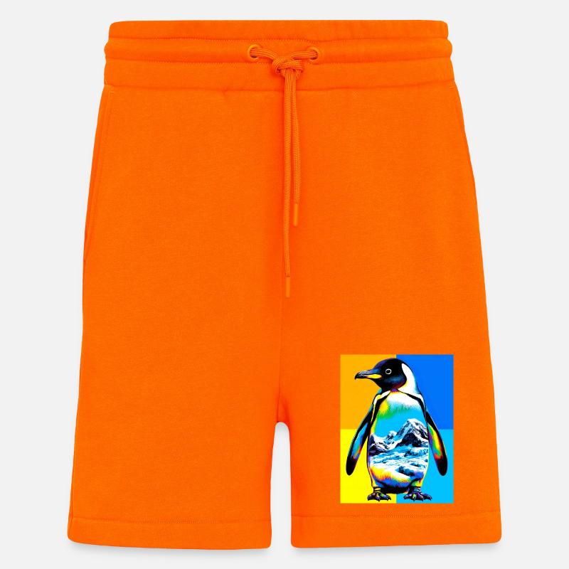 pingouin - Short bio décontracté fabriqué en UE - SUNSET ORANGE