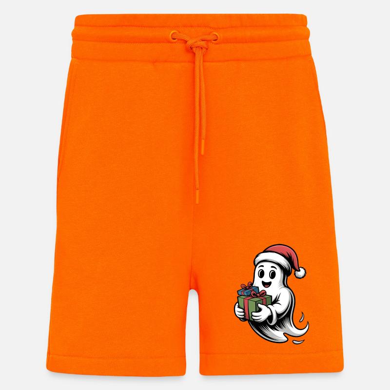 Weihnachtsgeist mit Geschenk - Shorts - made by SPREAD - SUNSET ORANGE