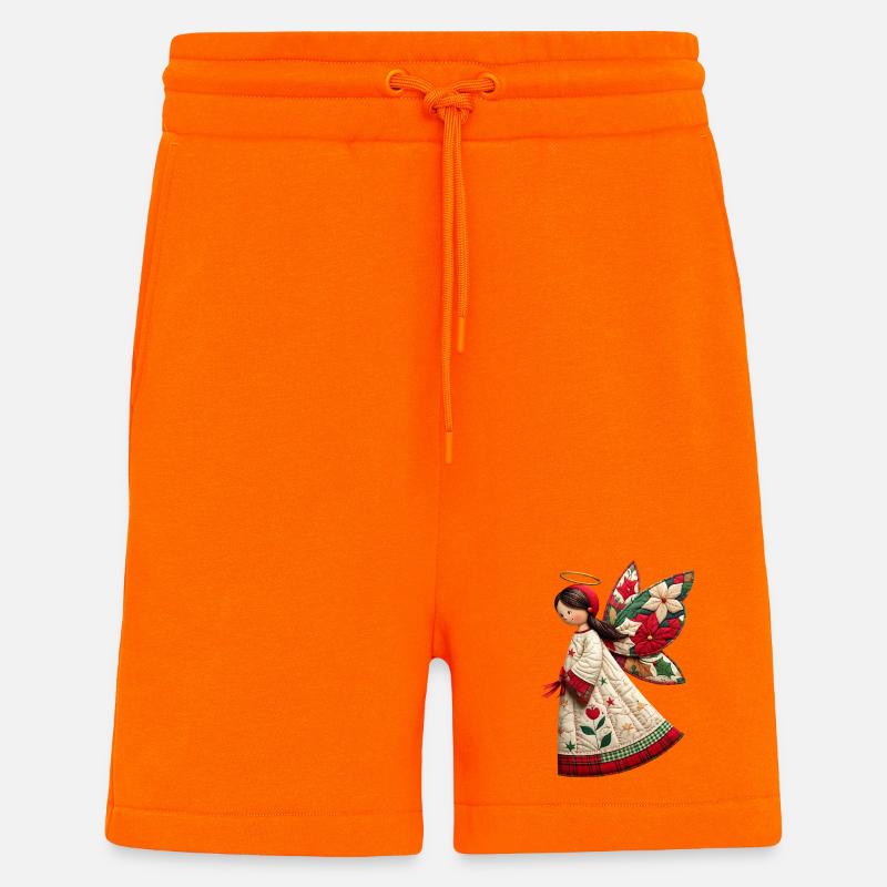 Weihnachtsengel mit Weihnachtsblumen - Shorts - made by SPREAD - SUNSET ORANGE