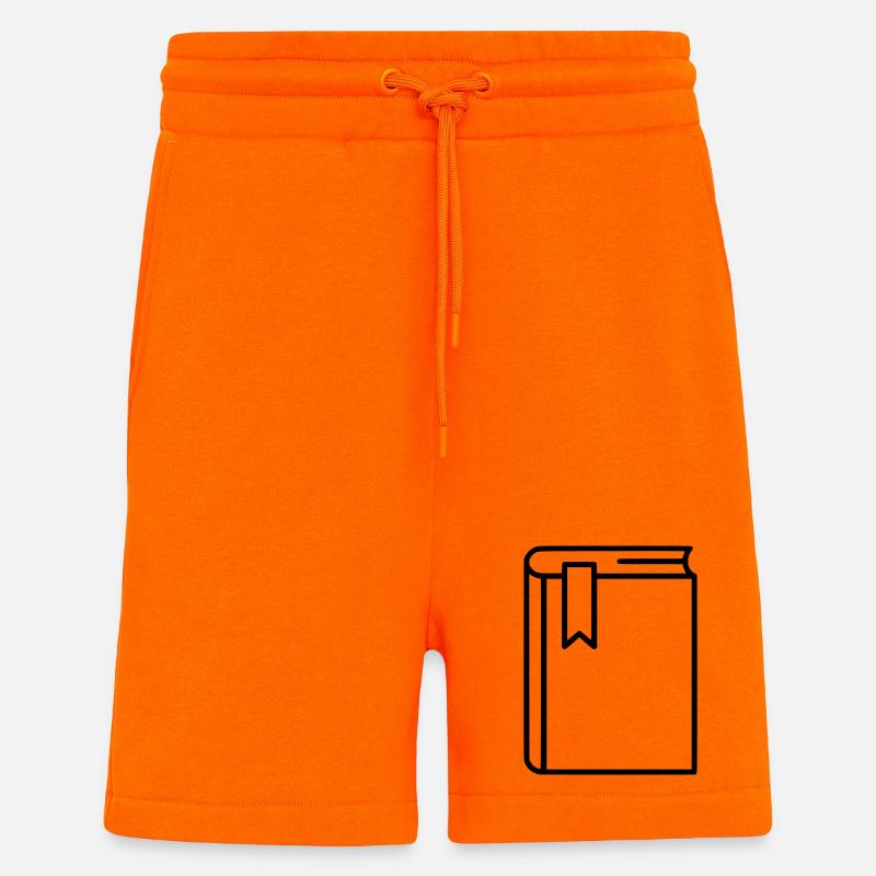 Buch Notizbuch Lesezeichen Icon - Shorts - made by SPREAD - SUNSET ORANGE
