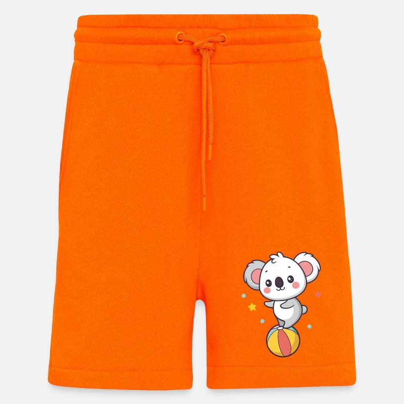 Süßer Koala auf Regenbogenballon - Shorts - made by SPREAD - SUNSET ORANGE