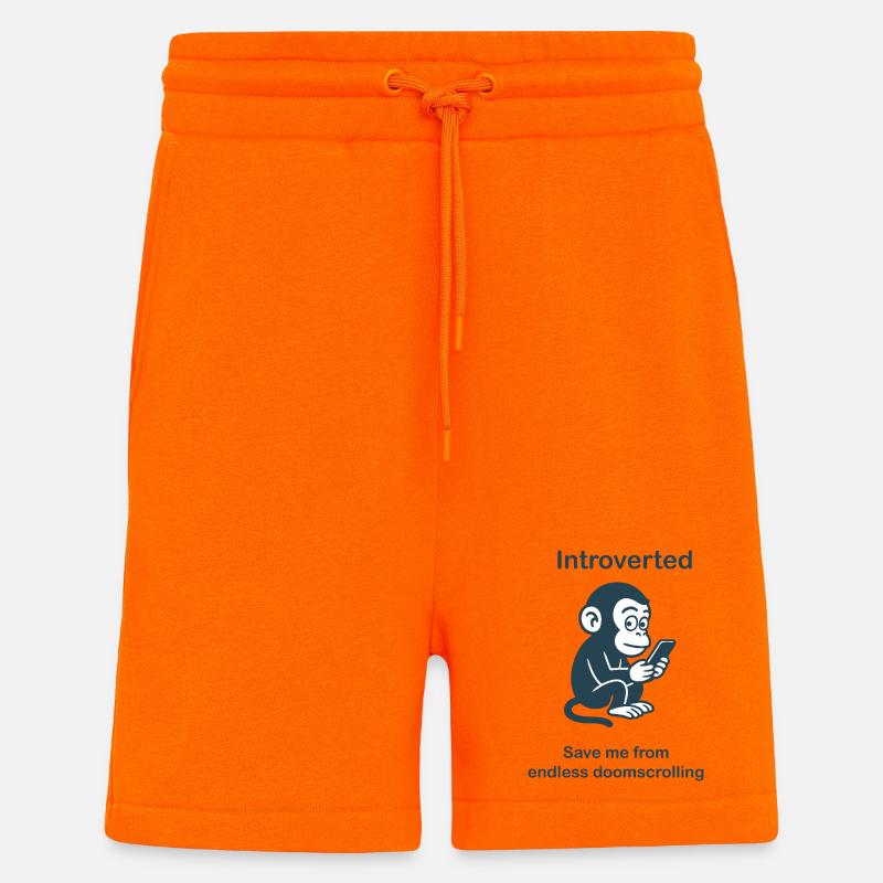Introvert - Endless doomscrolling - Shorts - made by SPREAD - SUNSET ORANGE