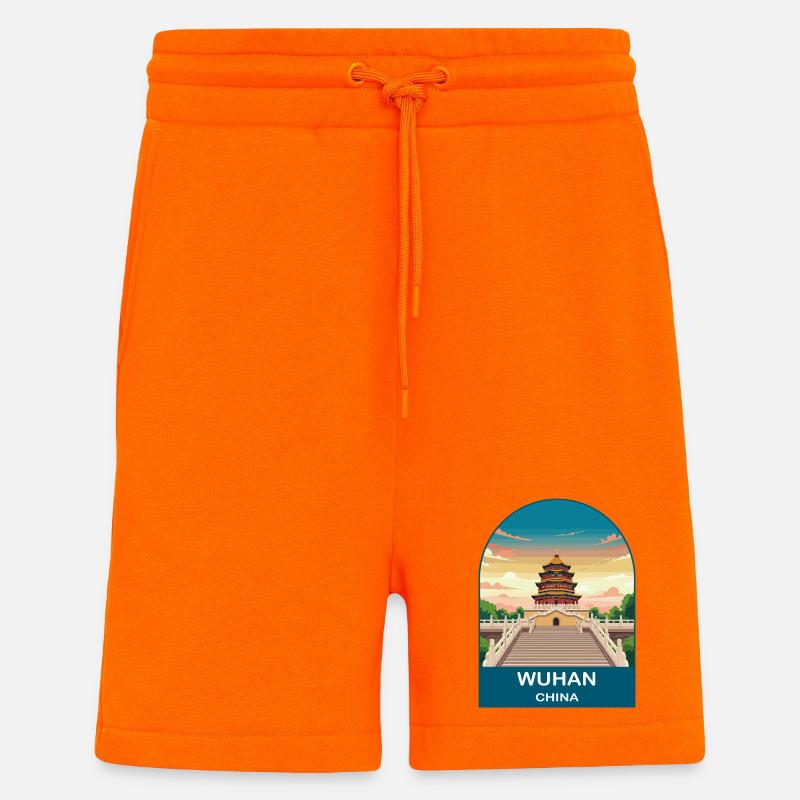 CTY02100 - Shorts - made by SPREAD - SUNSET ORANGE