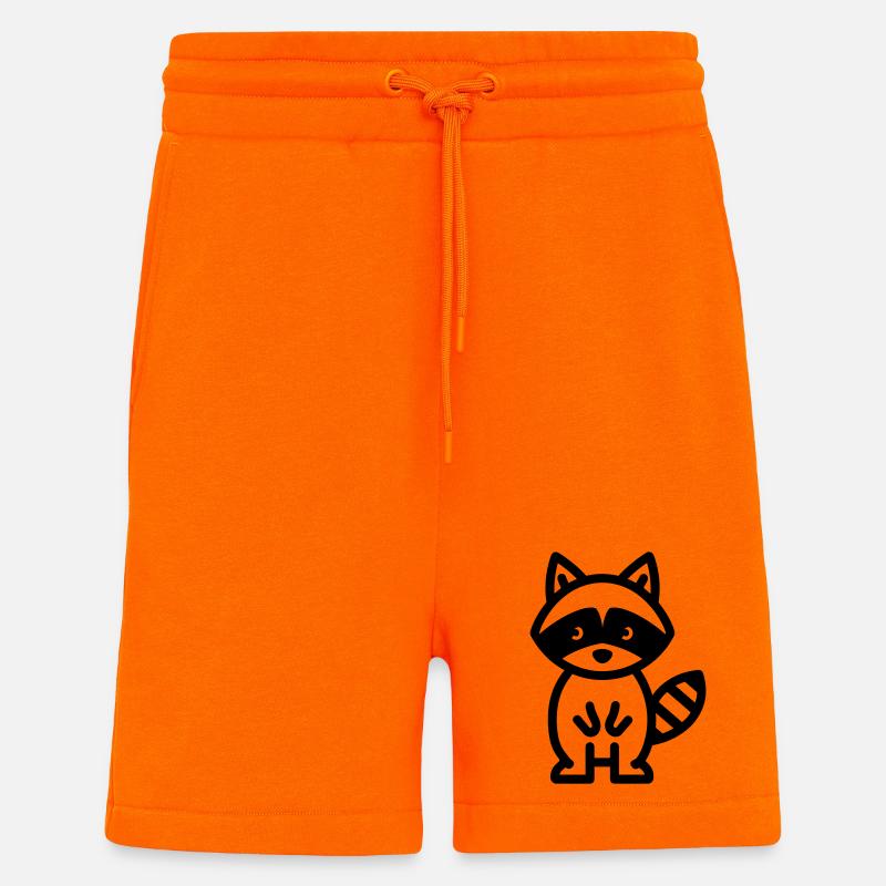 raccoon - Shorts - made by SPREAD - SUNSET ORANGE