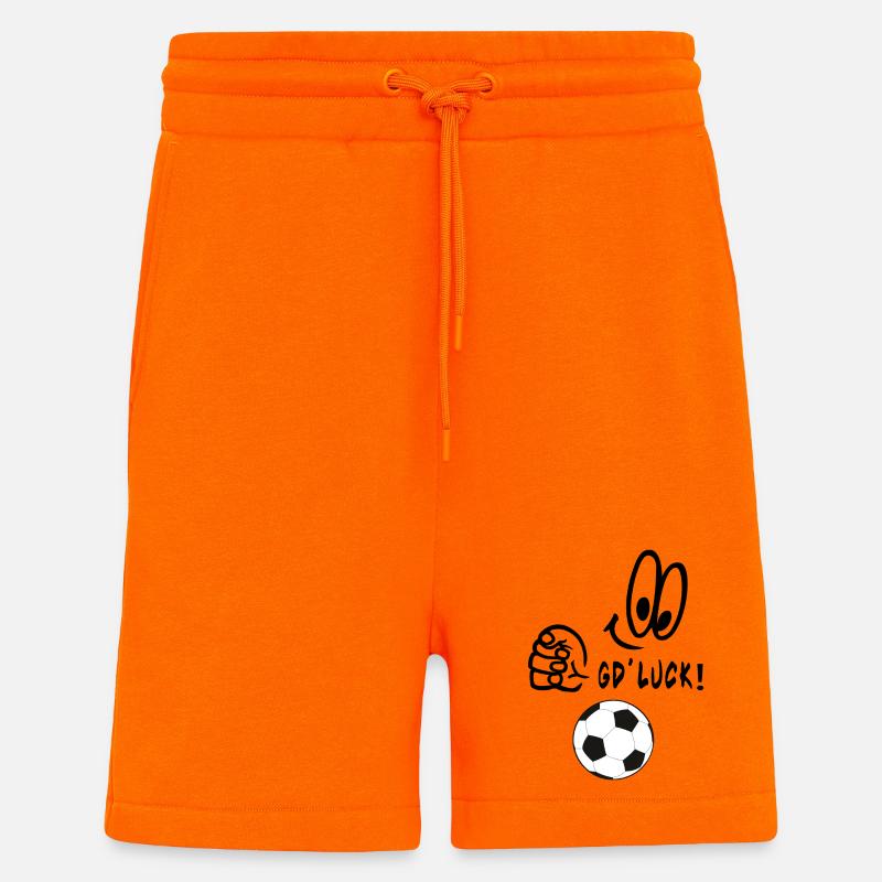 Bonne chance - Short bio décontracté fabriqué en UE - SUNSET ORANGE