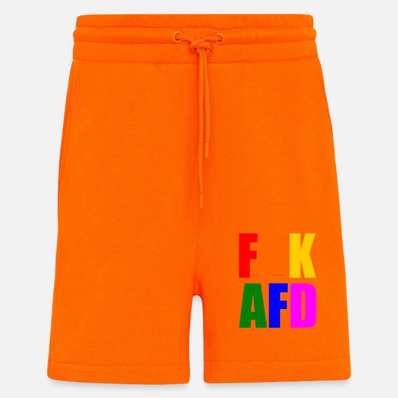 Fck afd - Shorts - made by SPREAD - SUNSET ORANGE