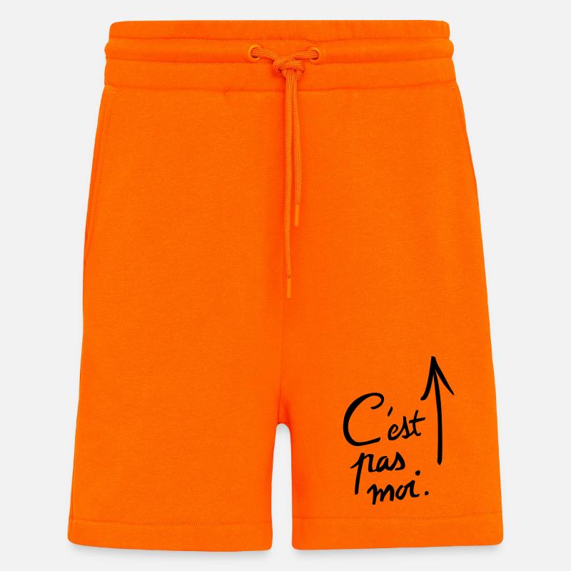 c'est pas moi. - Short bio décontracté fabriqué en UE - SUNSET ORANGE