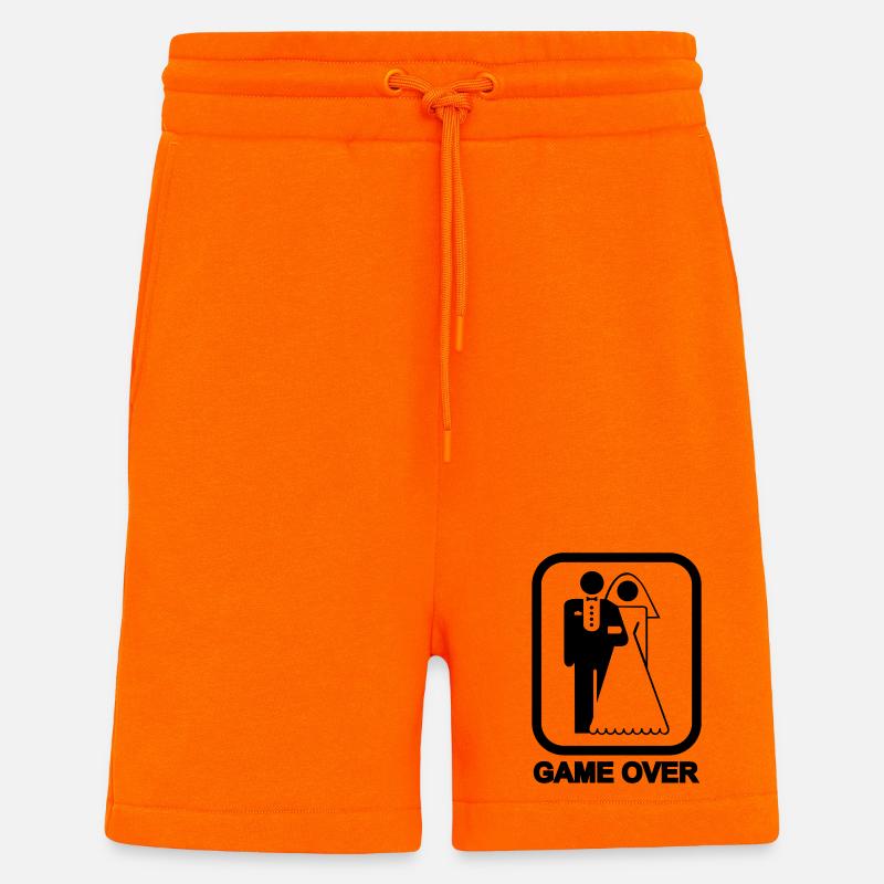Game Over - Shorts - made by SPREAD - SUNSET ORANGE