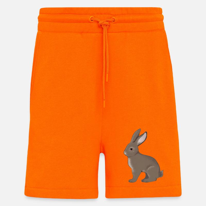 small rabbit - Shorts - made by SPREAD - SUNSET ORANGE