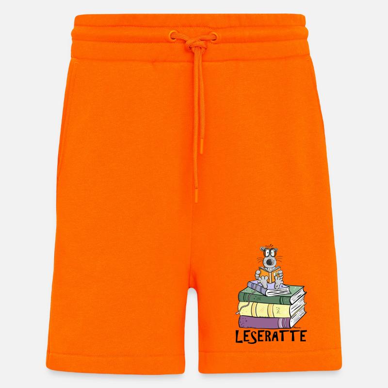 Leseratte - Shorts - made by SPREAD - SUNSET ORANGE