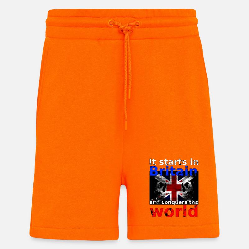 Britain - Shorts - made by SPREAD - SUNSET ORANGE