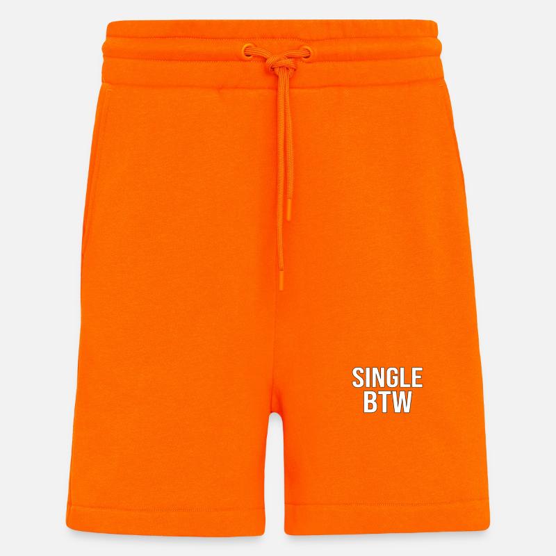 Single BTW Bold Monochrome - Shorts - made by SPREAD - SUNSET ORANGE